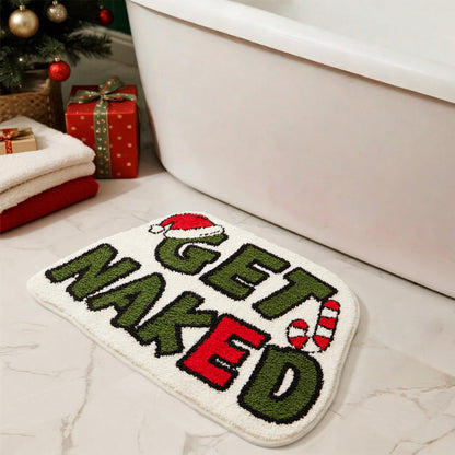 TYUU Christmas Bathroom Rugs, Extra Soft Absorbent Bath Rug Non Slip Washable Bathroom Mat Holiday Xmas Home Decor Indoor Bath Mat, Winter Snowman, 24"x36"