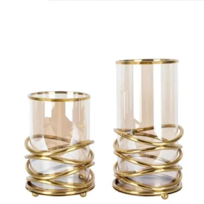American Style Candlestick Holder Luxury Design Hurricanes Candle Holder for Decorative Purpose Home Hotels Restaurant