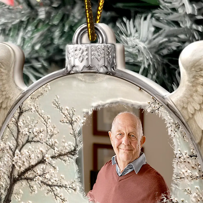 Custom Photo Memorial Loved One I'm Always With You - Personalized Embossed Ornament