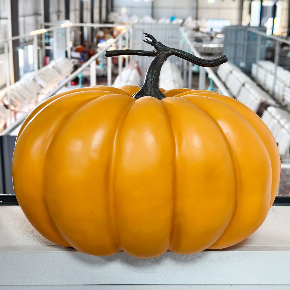 Autumn Harvest Festival Realistic Big Pumpkin Halloween Garden Decoration Display Window Porch Ornament Foam Pumpkin