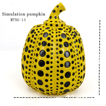 Thanksgiving Harvest Halloween Pumpkin Designs Ornaments Decorative Props Engraving Resin Crafts Pumpkin Halloween Decoration