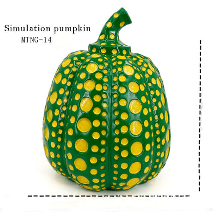Thanksgiving Harvest Halloween Pumpkin Designs Ornaments Decorative Props Engraving Resin Crafts Pumpkin Halloween Decoration