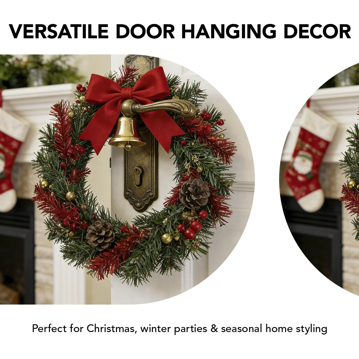 Wholesale Customized Christmas Garland Unique Christmas Wreath Decorations