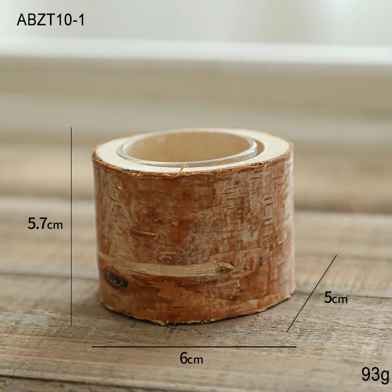 Christmas Candle Holder, Solid Wood Candle Stand, Holiday Decoration Lamp Stand, Fragrance Container, Candle Base