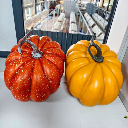 Autumn Harvest Festival Realistic Big Pumpkin Halloween Garden Decoration Display Window Porch Ornament Foam Pumpkin