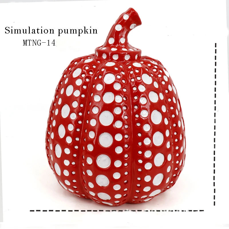 Thanksgiving Harvest Halloween Pumpkin Designs Ornaments Decorative Props Engraving Resin Crafts Pumpkin Halloween Decoration