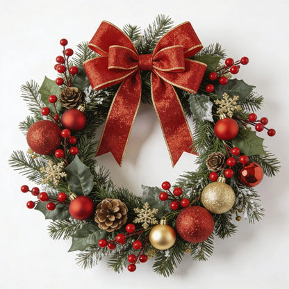 Wholesale Customized Christmas Garland Unique Christmas Wreath Decorations