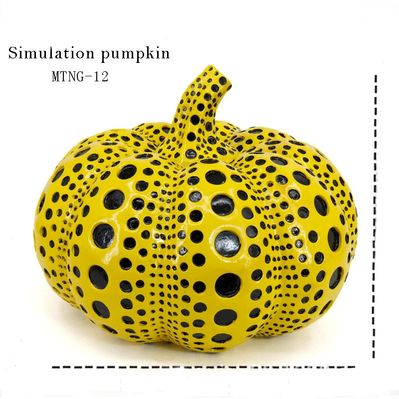 Thanksgiving Harvest Halloween Pumpkin Designs Ornaments Decorative Props Engraving Resin Crafts Pumpkin Halloween Decoration