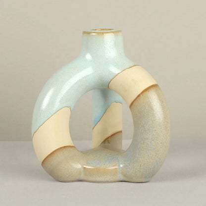 Retro Ceramic Decorative Candle Holder Elegant Candle Stand and Lantern for Home Decor