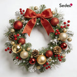 Wholesale Customized Christmas Garland Unique Christmas Wreath Decorations