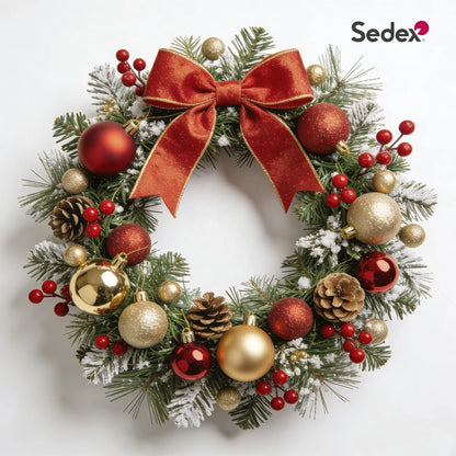 Wholesale Customized Christmas Garland Unique Christmas Wreath Decorations