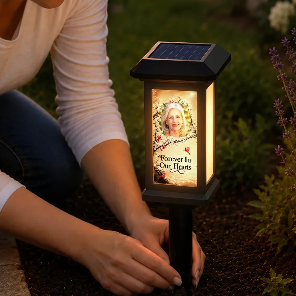 Custom Photo Memorial I'm Always With You - Personalized Solar Garden Light